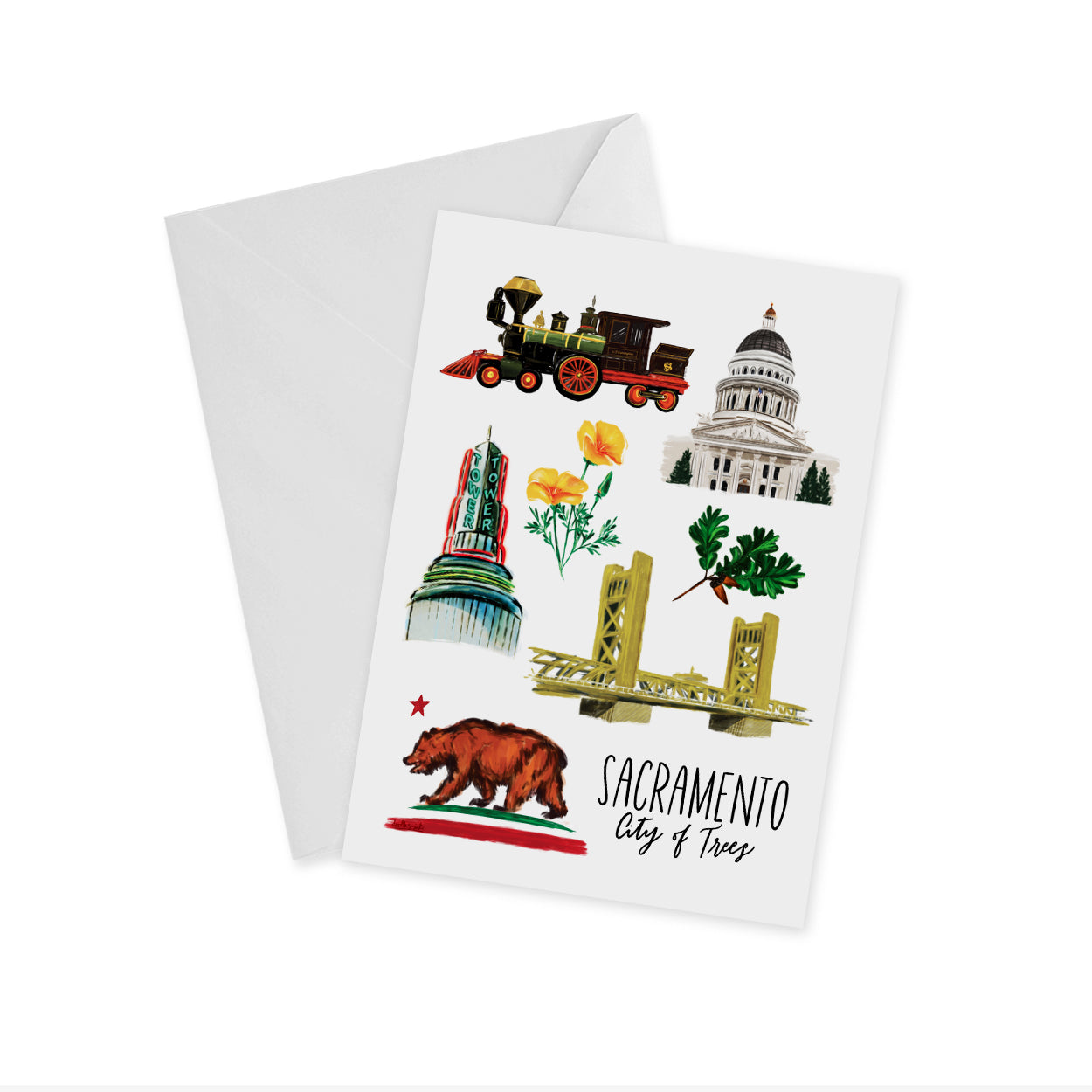 Sacramento Collage Notecard