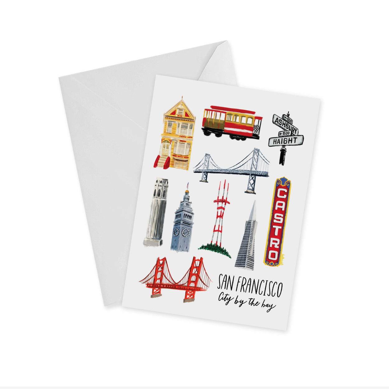 San Francisco Collage Notecard