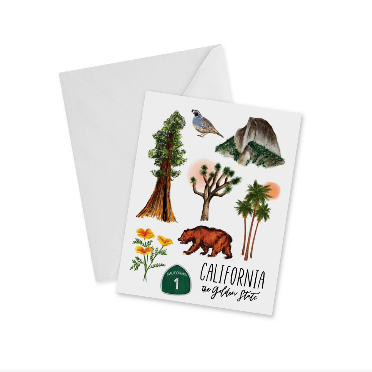 California Collage Notecard