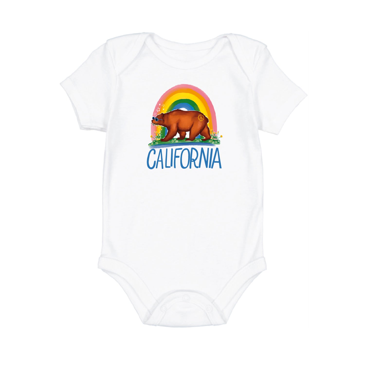 Good Vibes Cali Bear Onesie