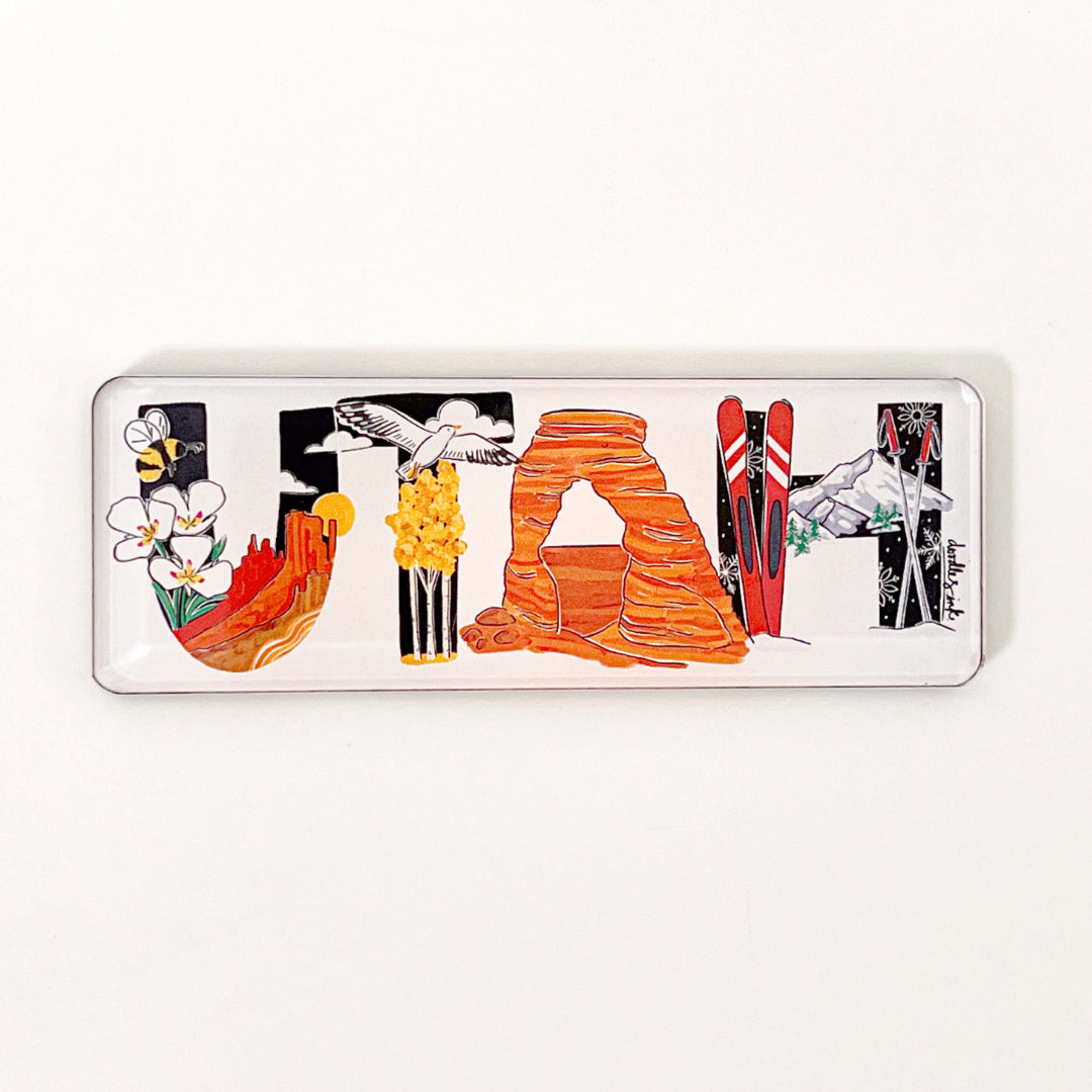 Utah Landmark Lettering Magnet