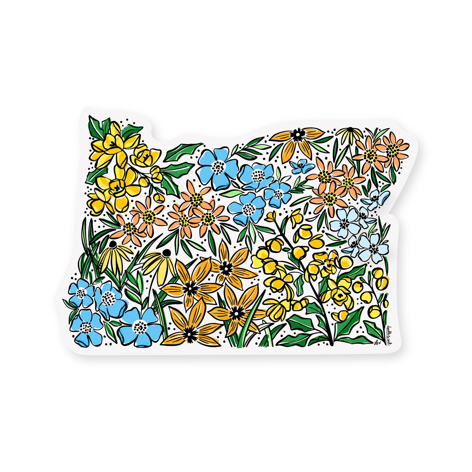 Oregon Wildflowers Sticker