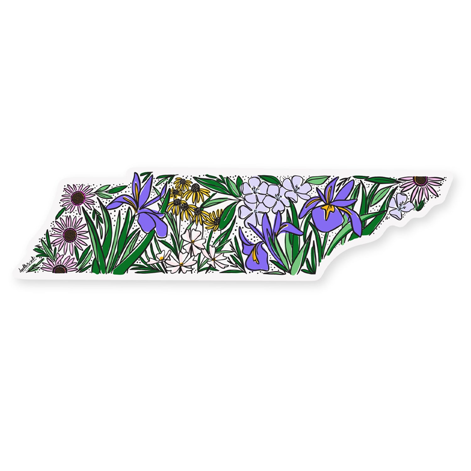 Tennessee Wildflowers Sticker