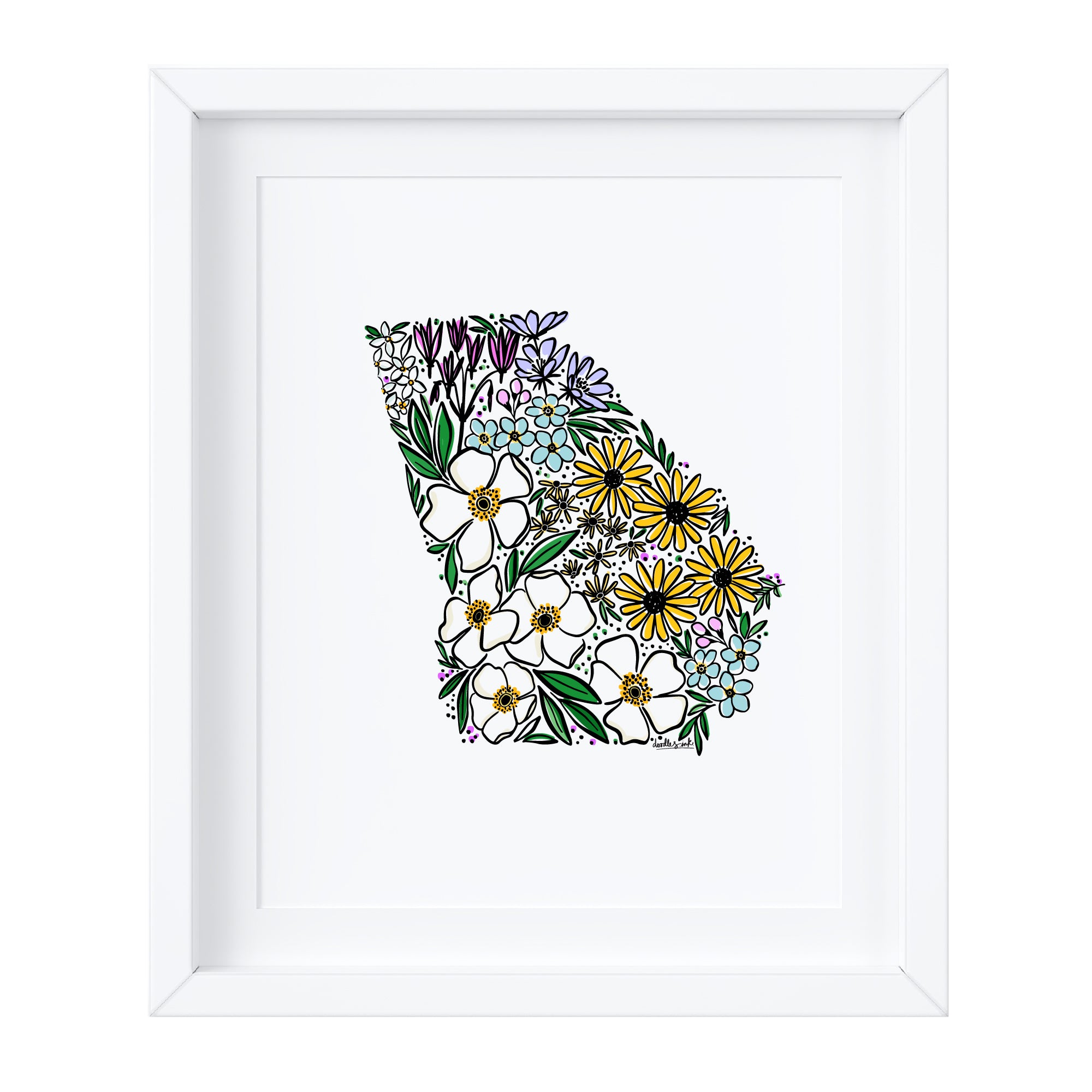Georgia Wildflowers Art Print