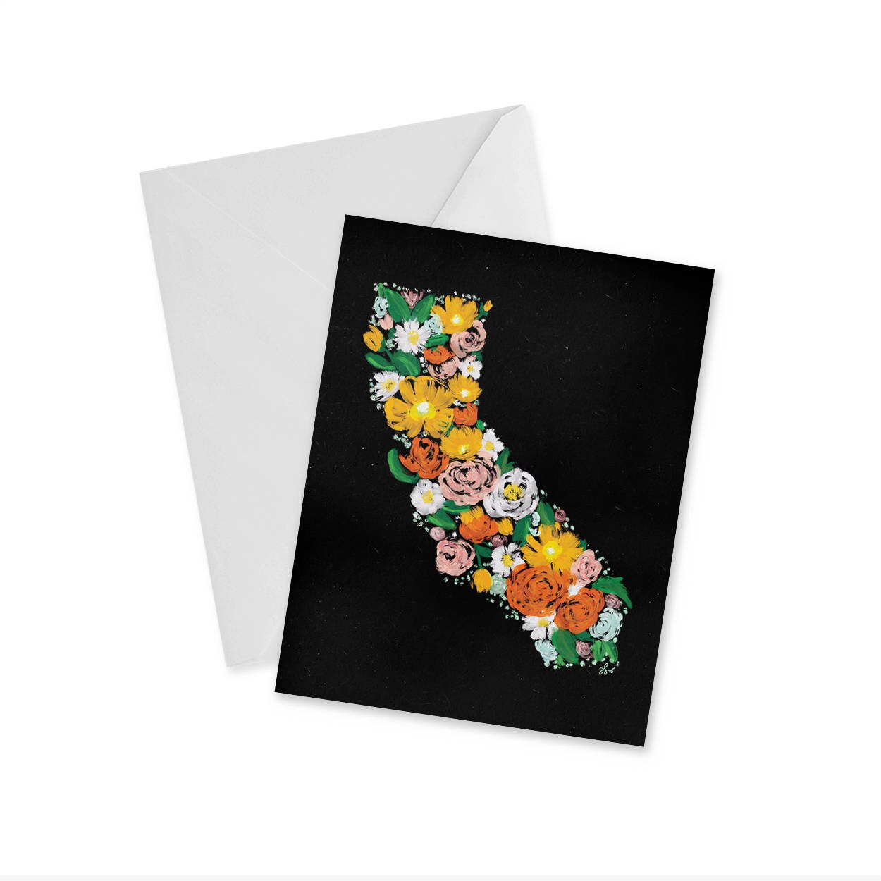 California Floral Notecard