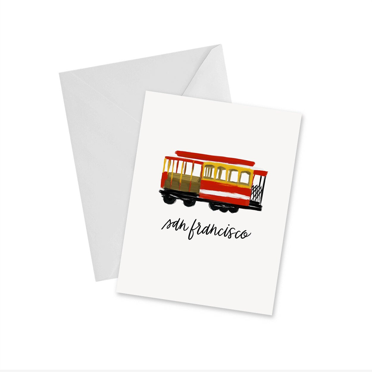 Cable Car San Francisco Notecard