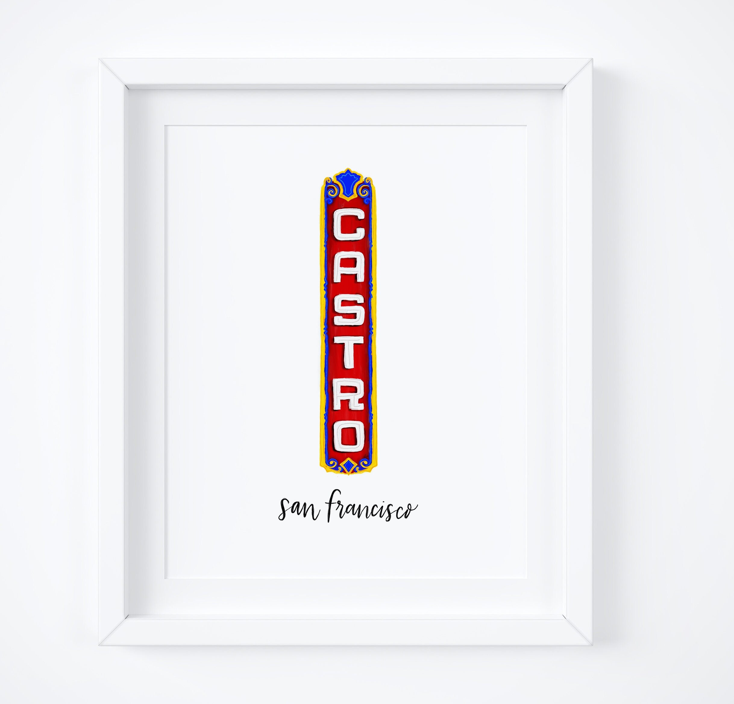 Castro District Theater San Francisco Art Print