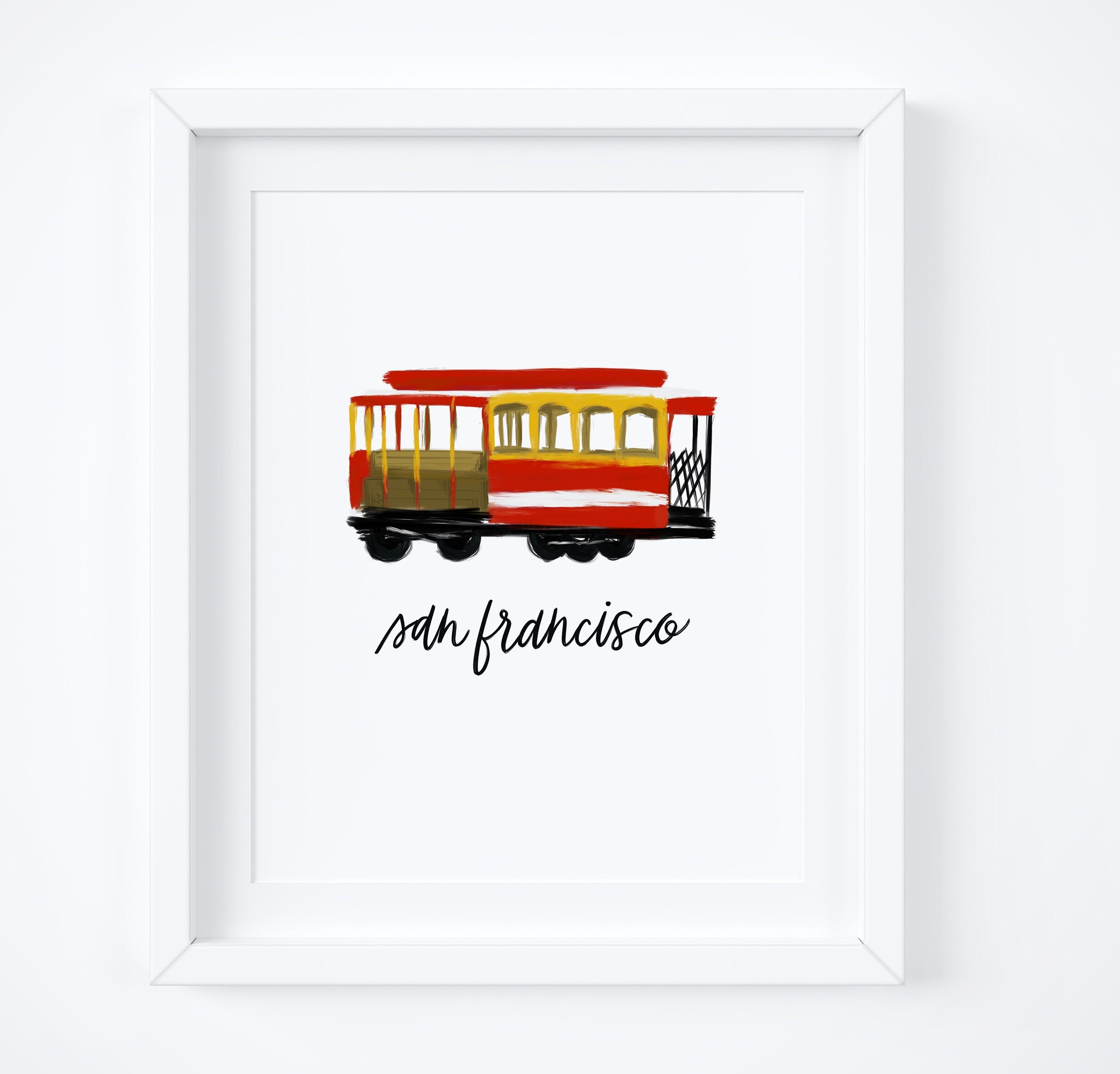 Cable Car San Francisco Wall Art