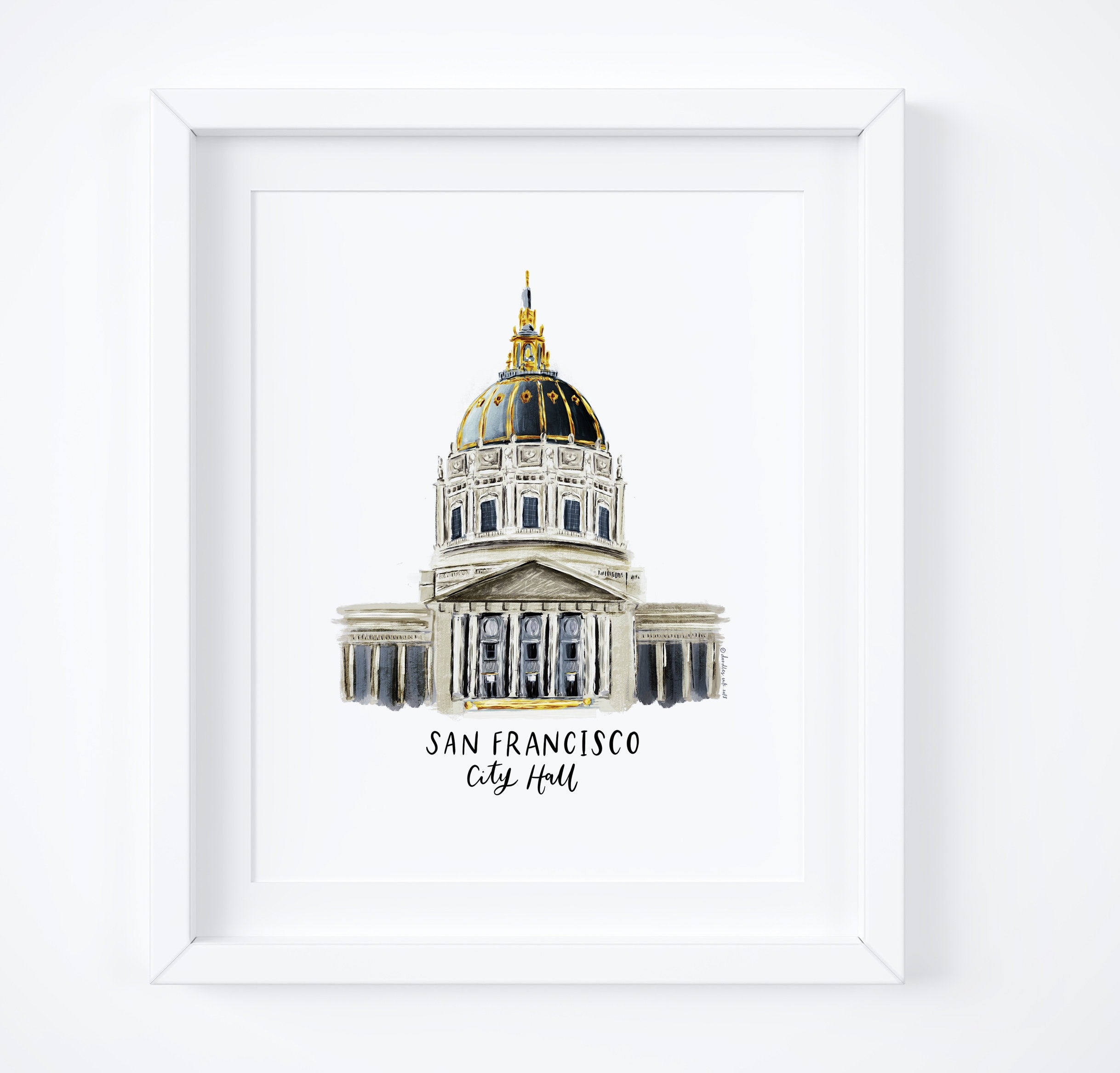 San Francisco City Hall Art Print