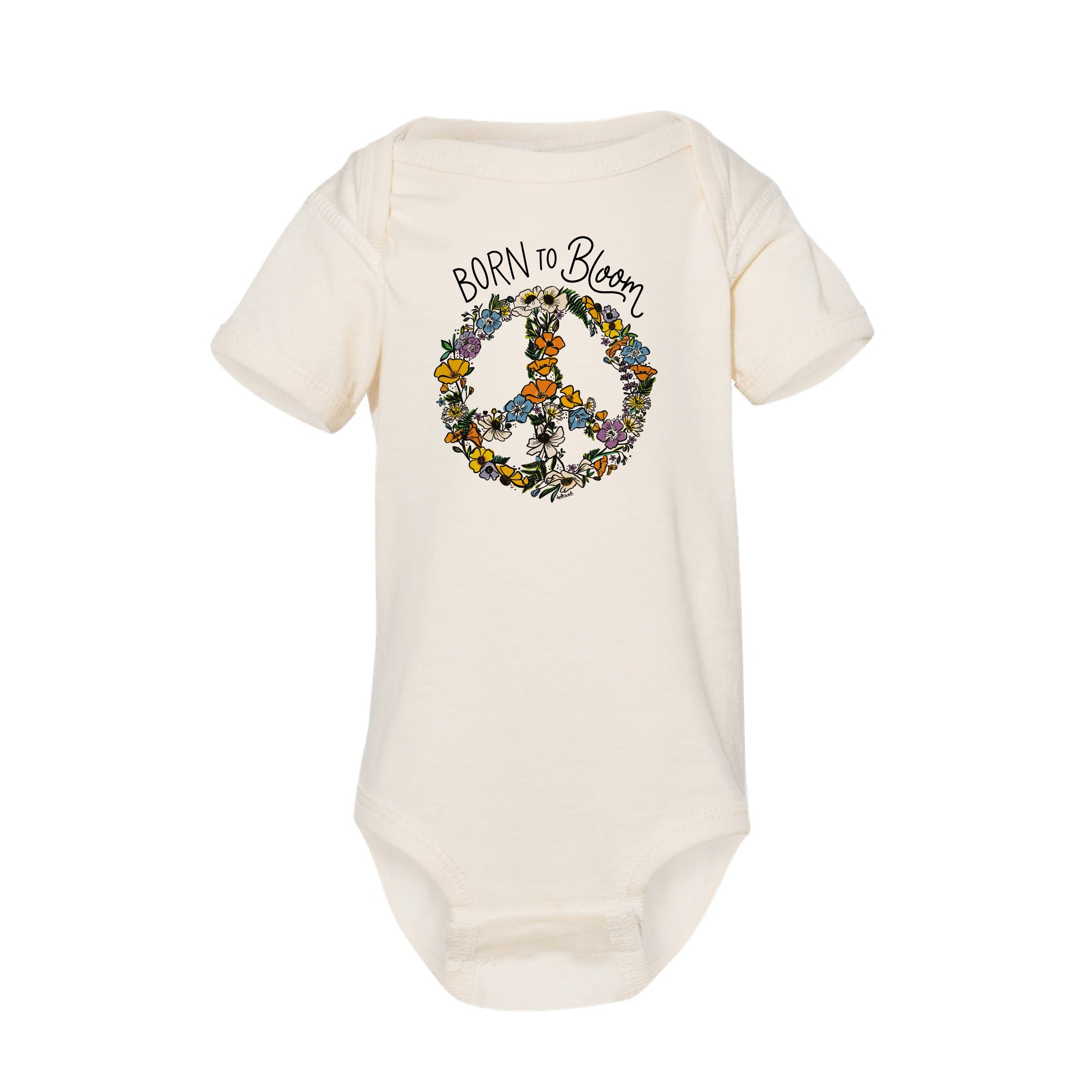 Born To Bloom Baby Bodysuit