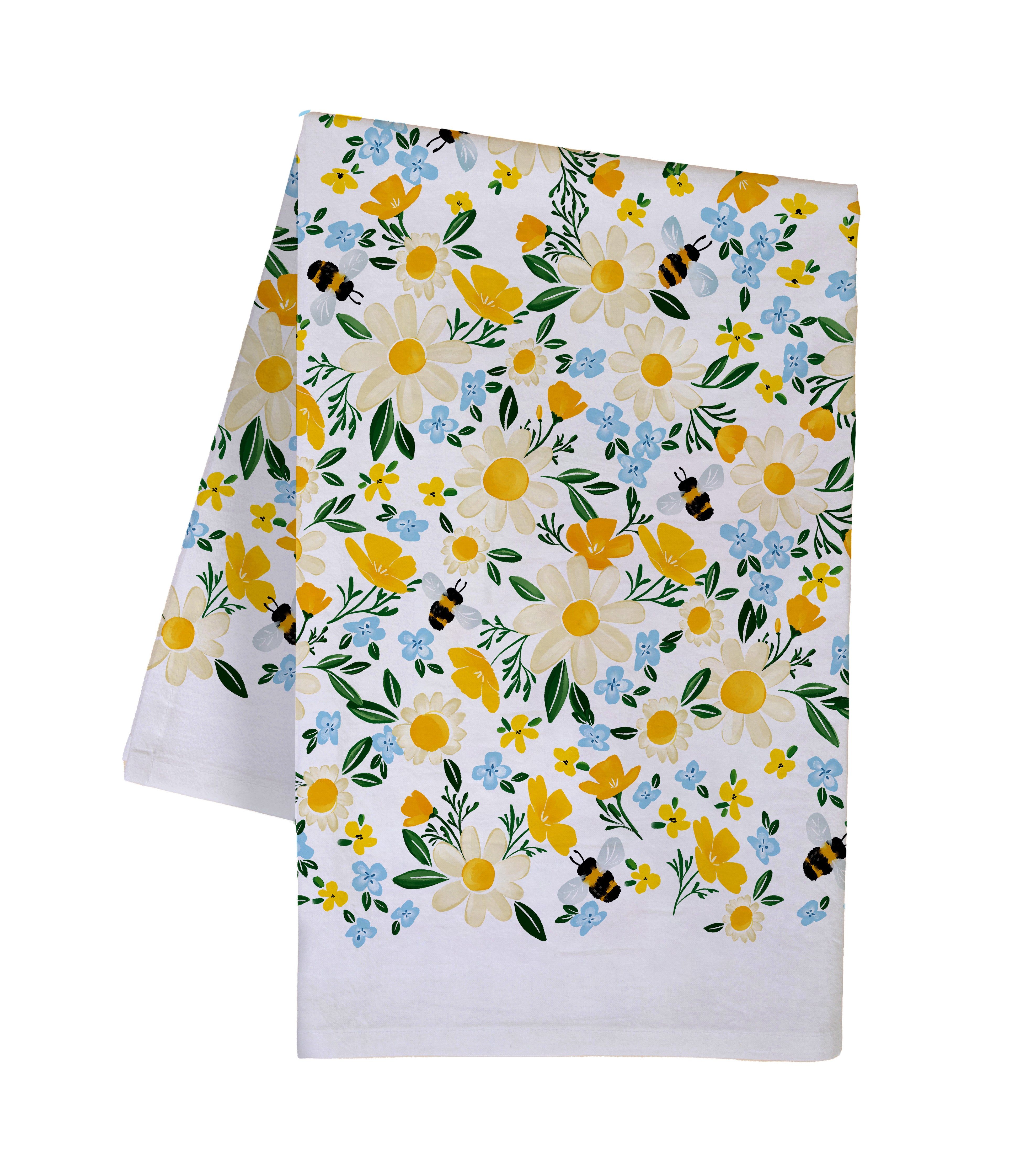 Bee-Utiful Blooms Tea Towel