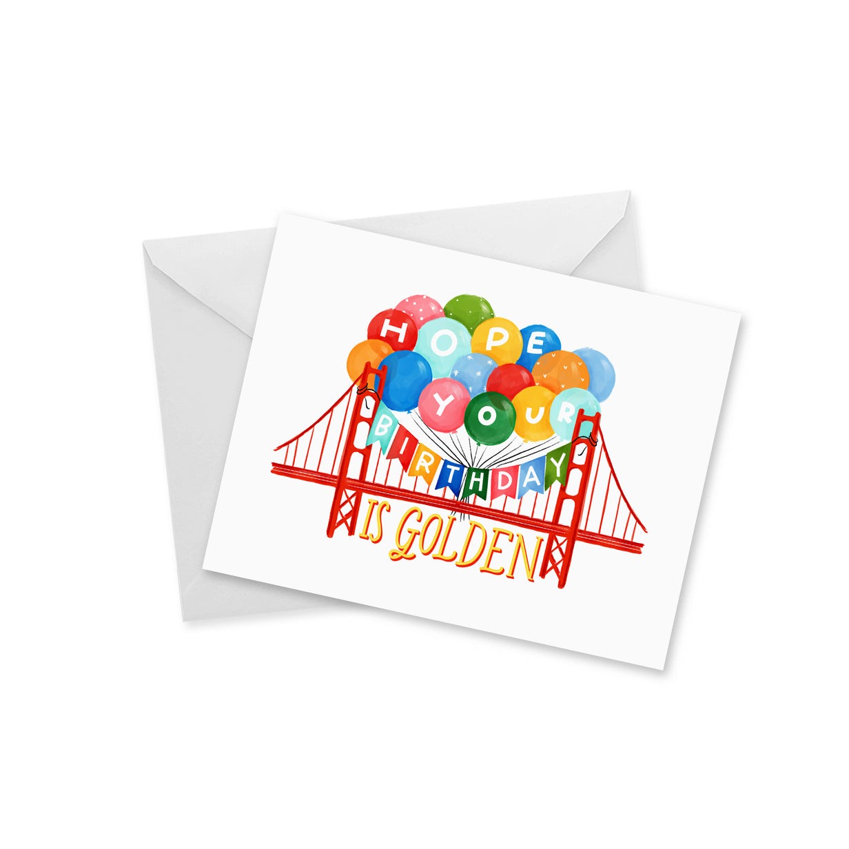 Birthday Golden Gate Bridge Notecard