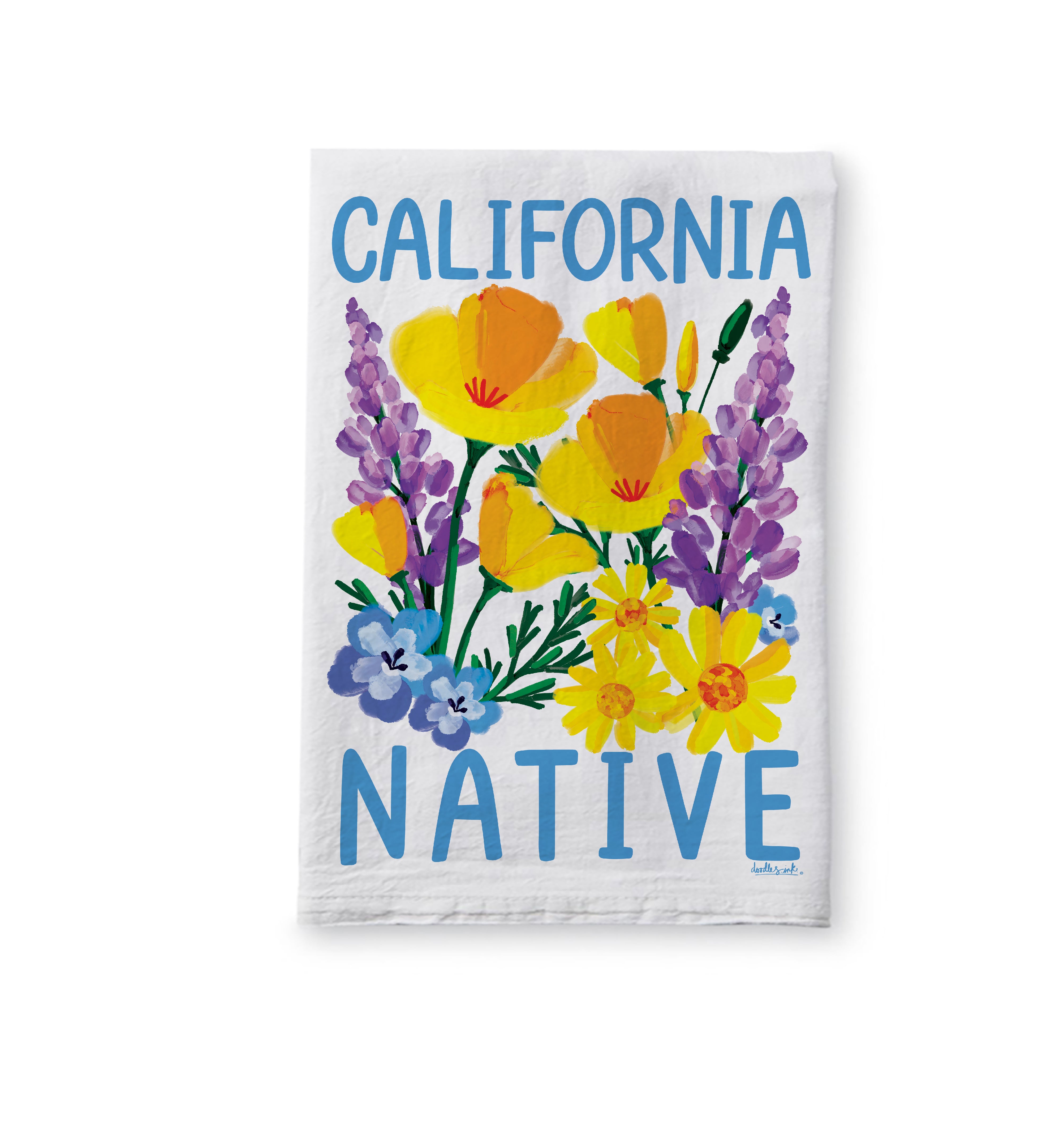 California Native Tea Towel