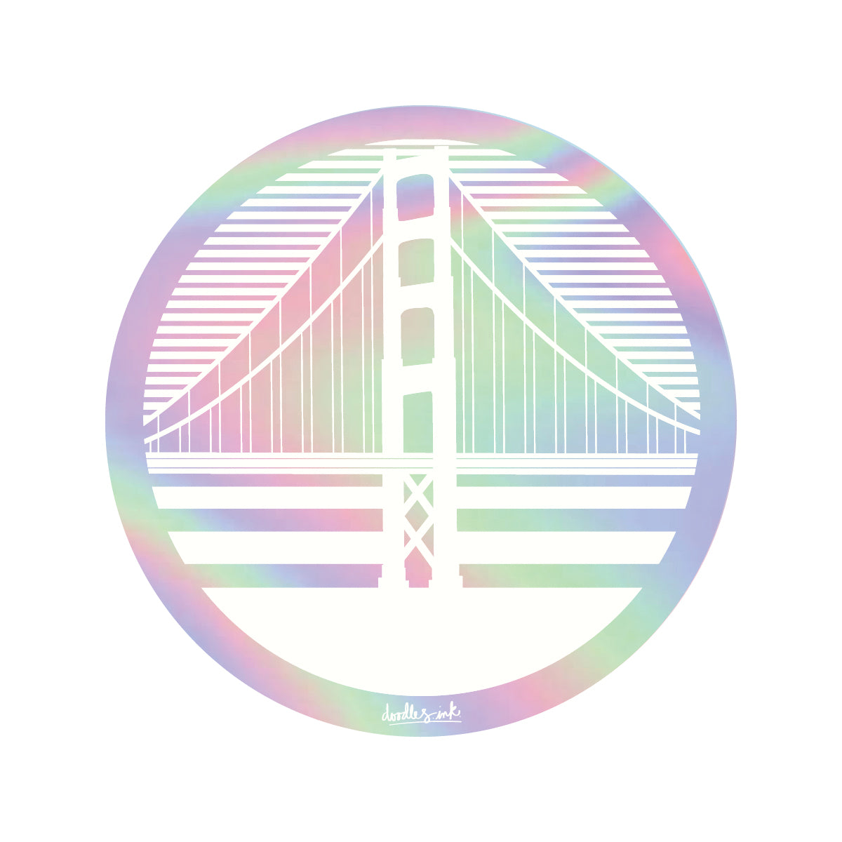 San Francisco Holographic Sticker