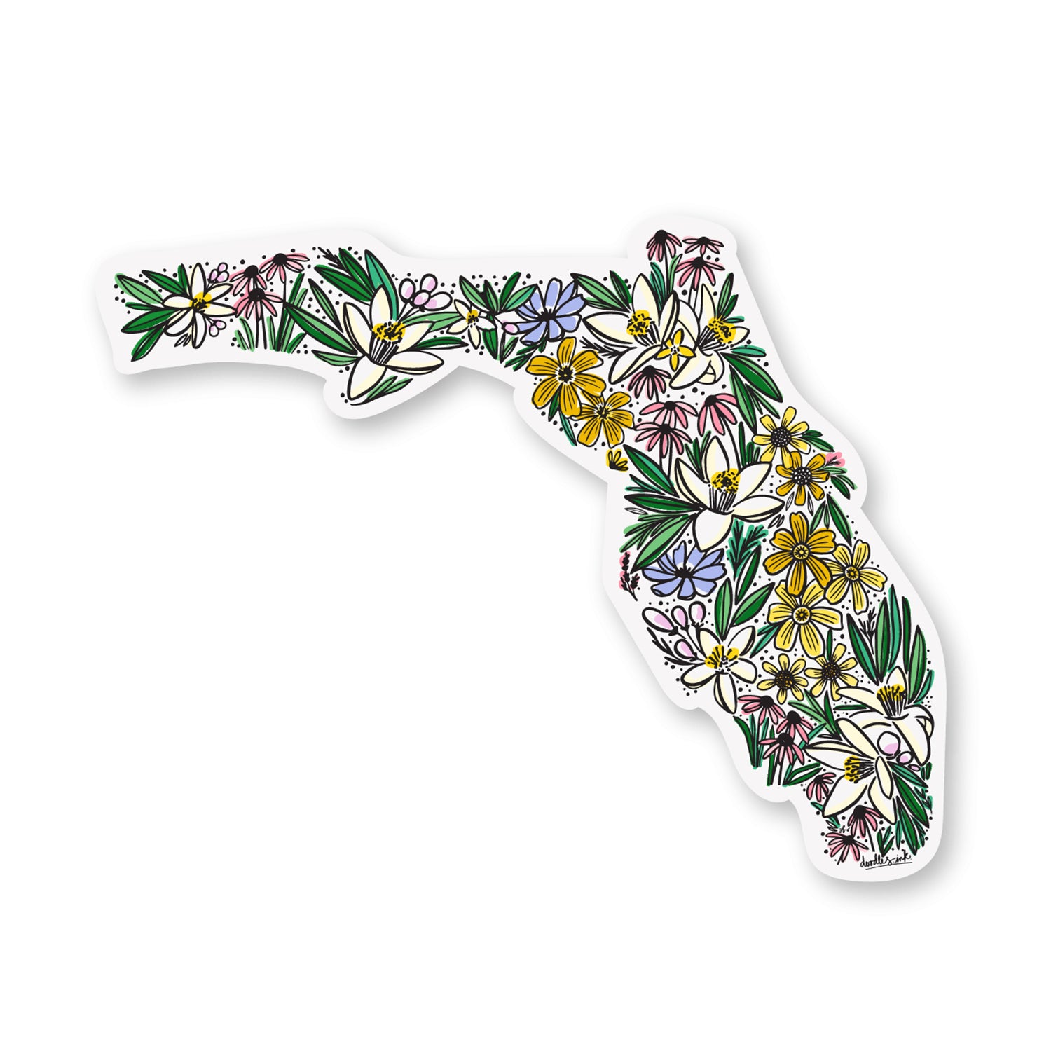 Florida Wildflowers Sticker