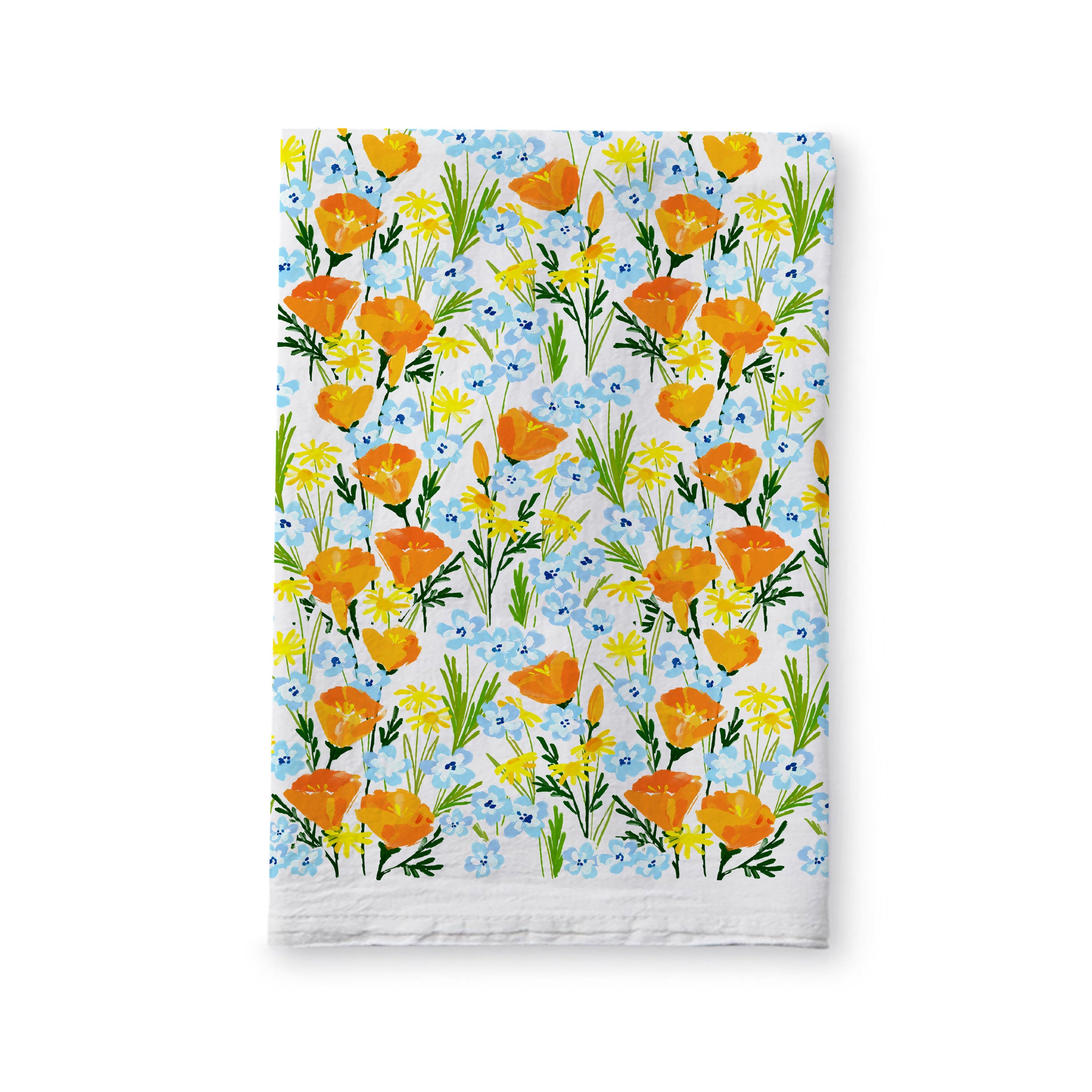 Full Bloom Wildflowers Tea Towel