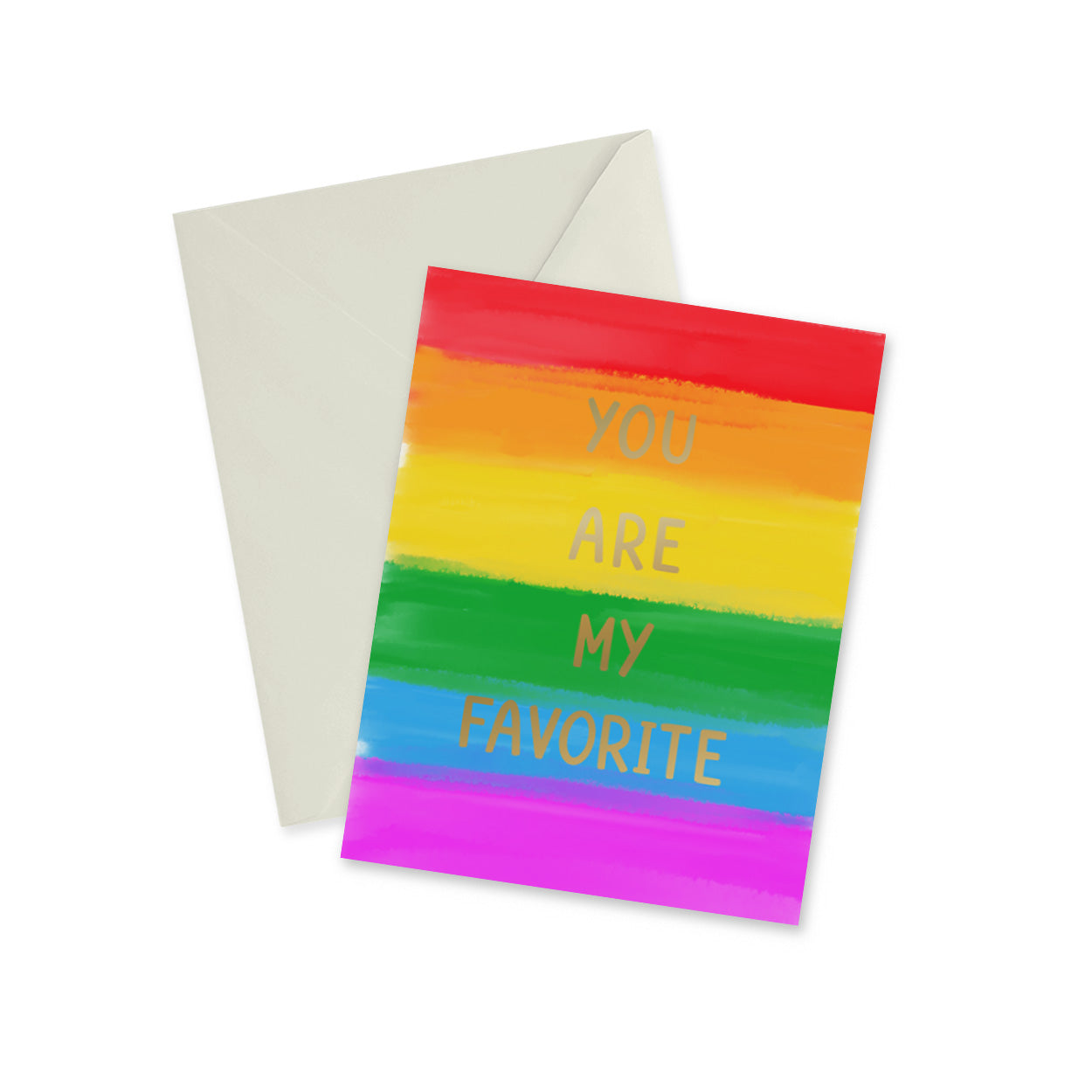You Are My Favorite Rainbow Note Card
