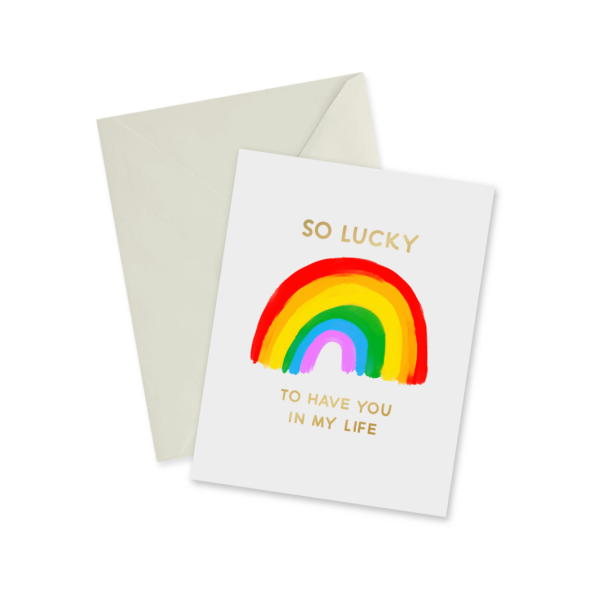 So Lucky - Rainbow - Notecard