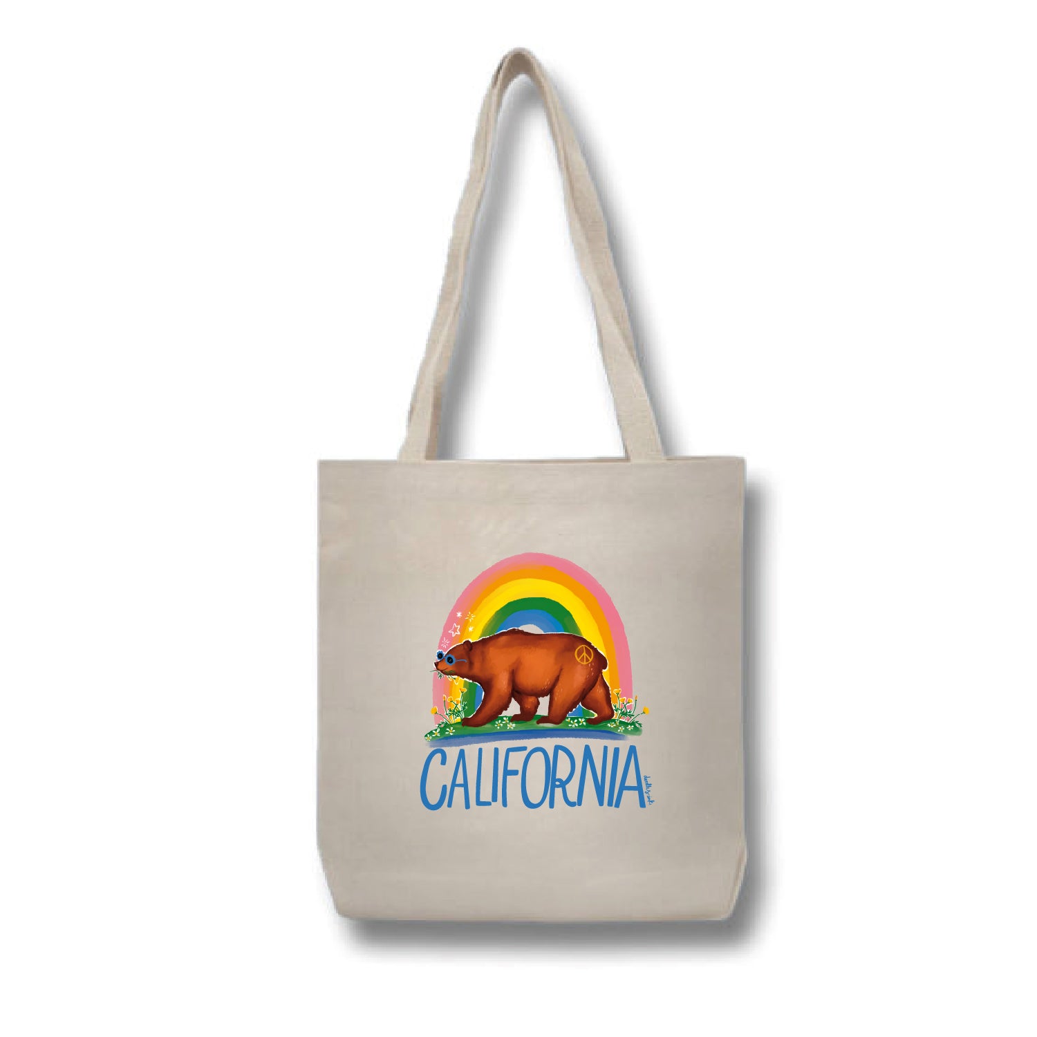 Good Vibes Cali Bear Tote Bag