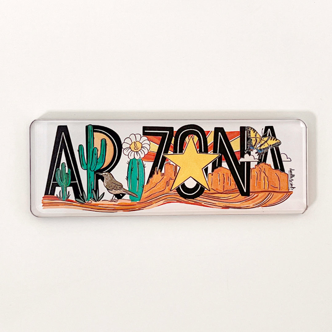 Arizona Landmark Lettering Magnet