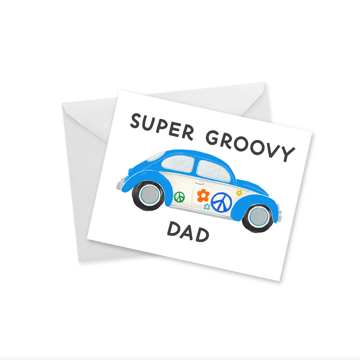Super Groovy Dad - Notecard