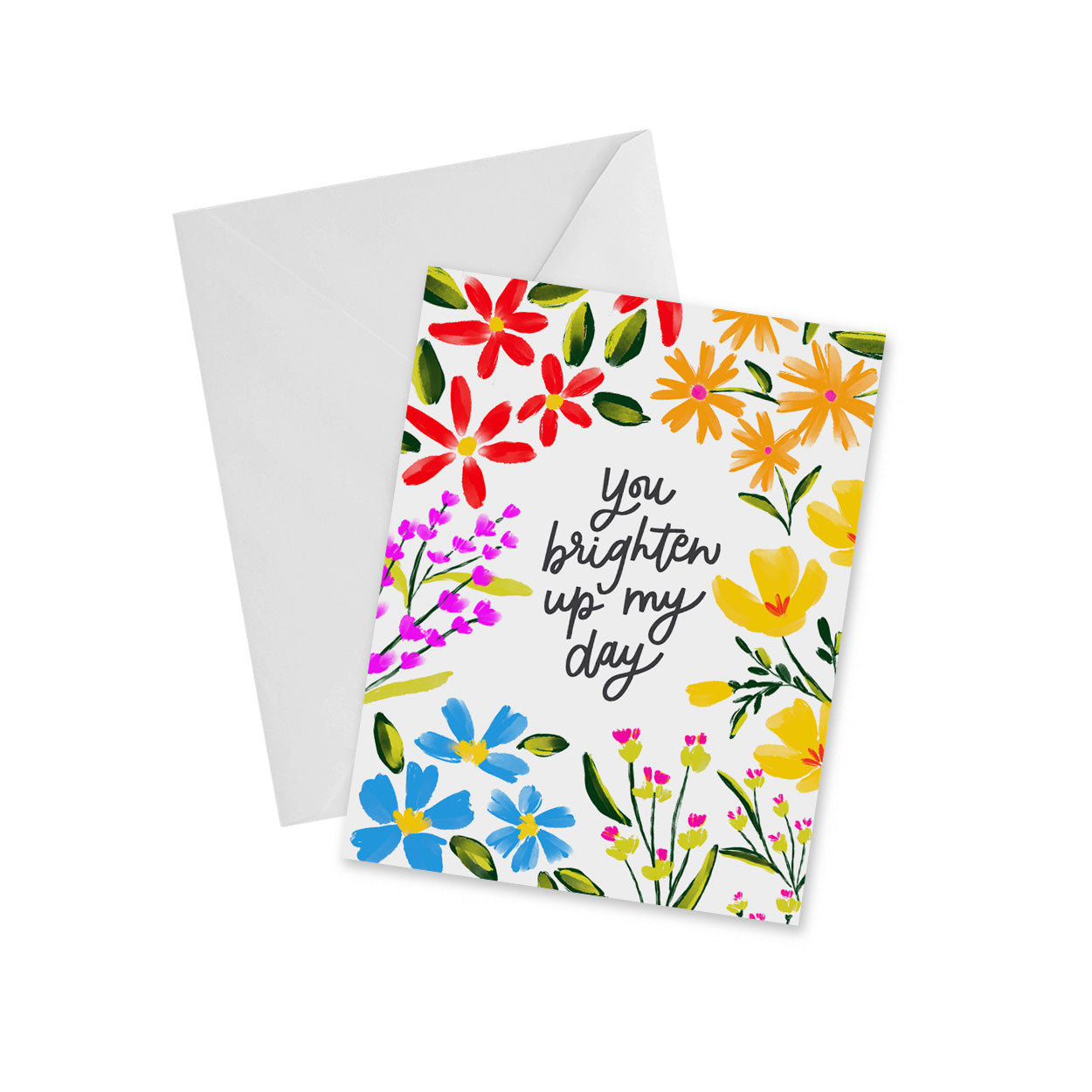 You Brighten Up My Day - Notecard