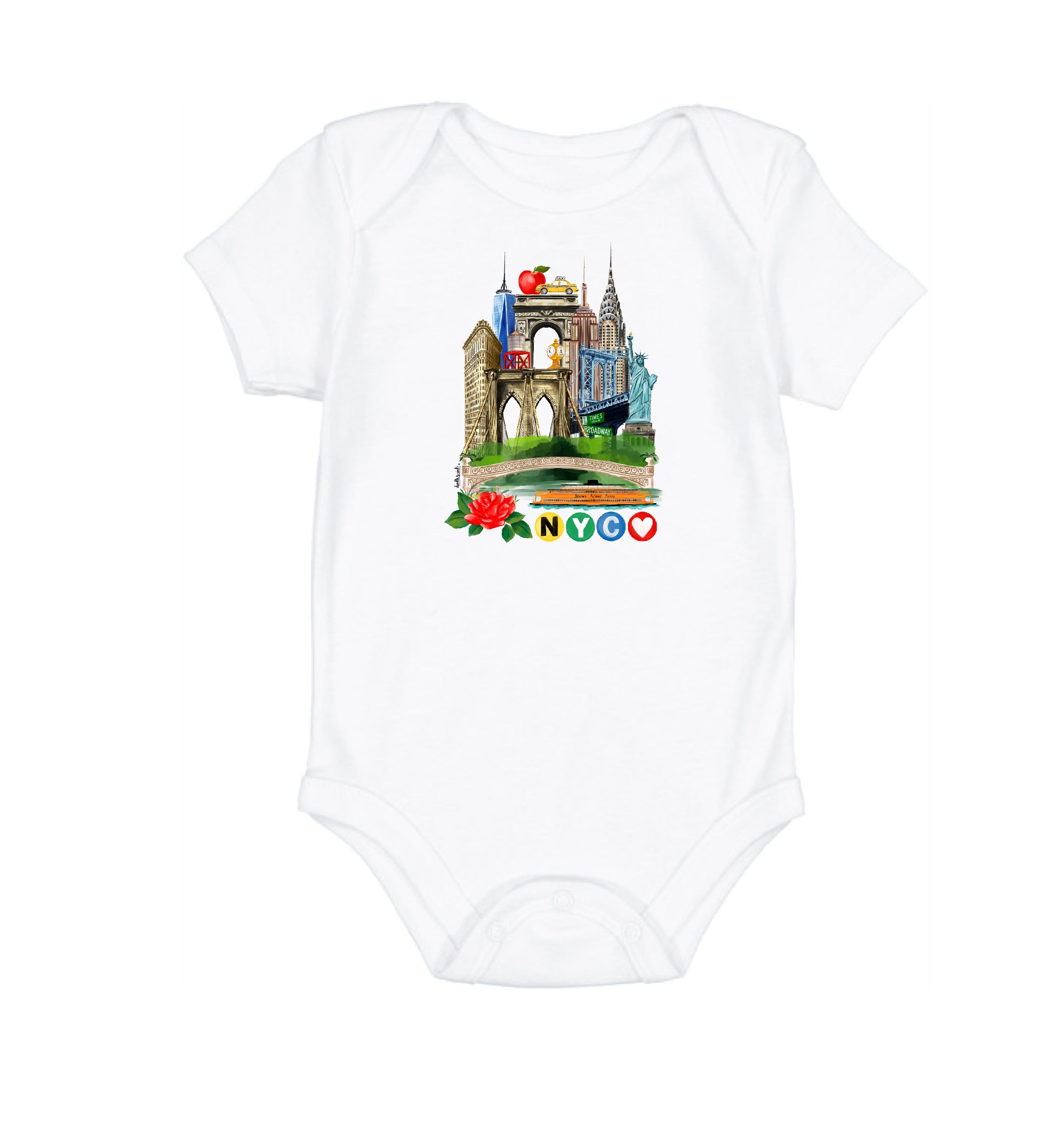 New York Cityscape Onesie