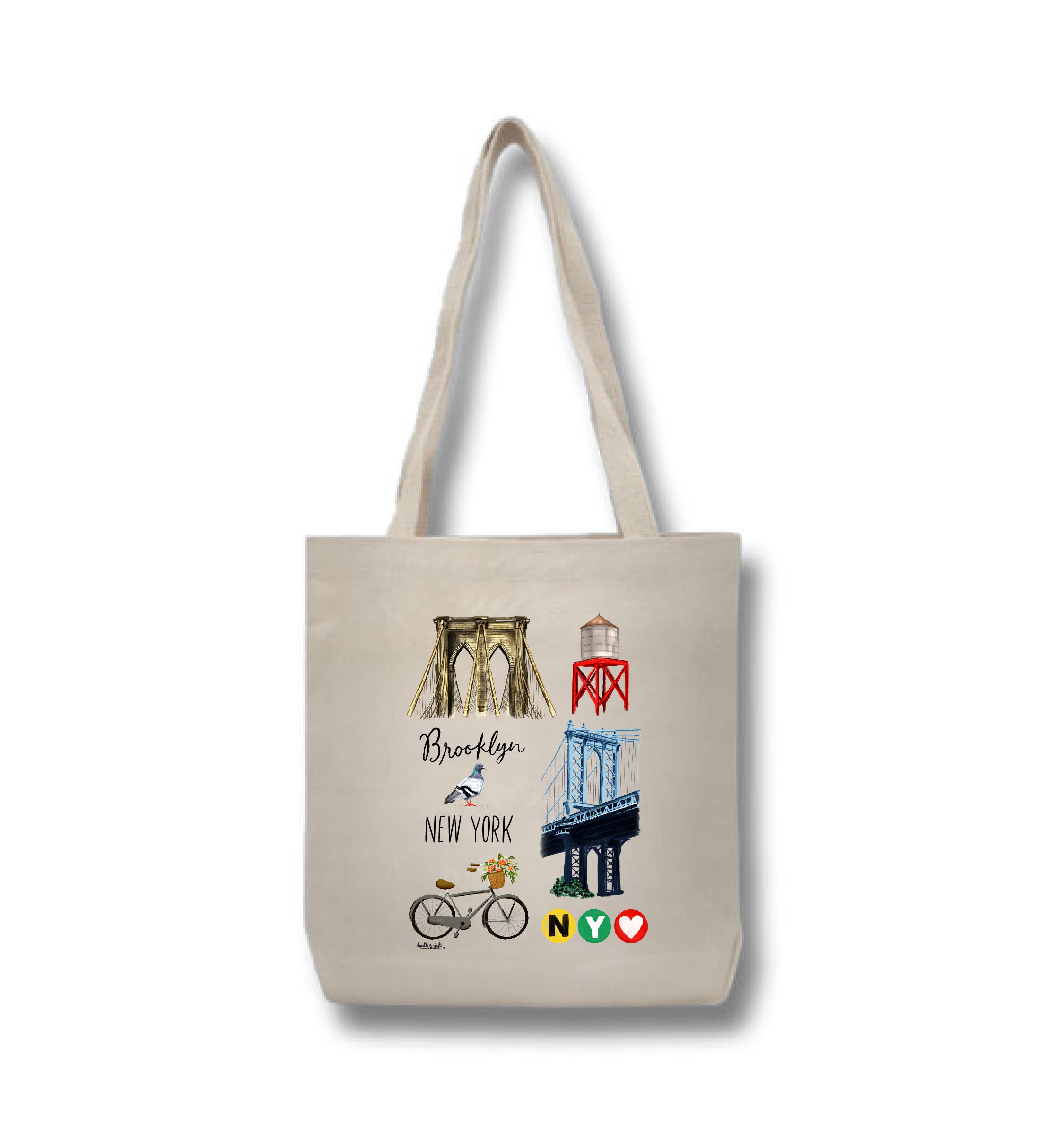 Brooklyn Collage Tote Bag