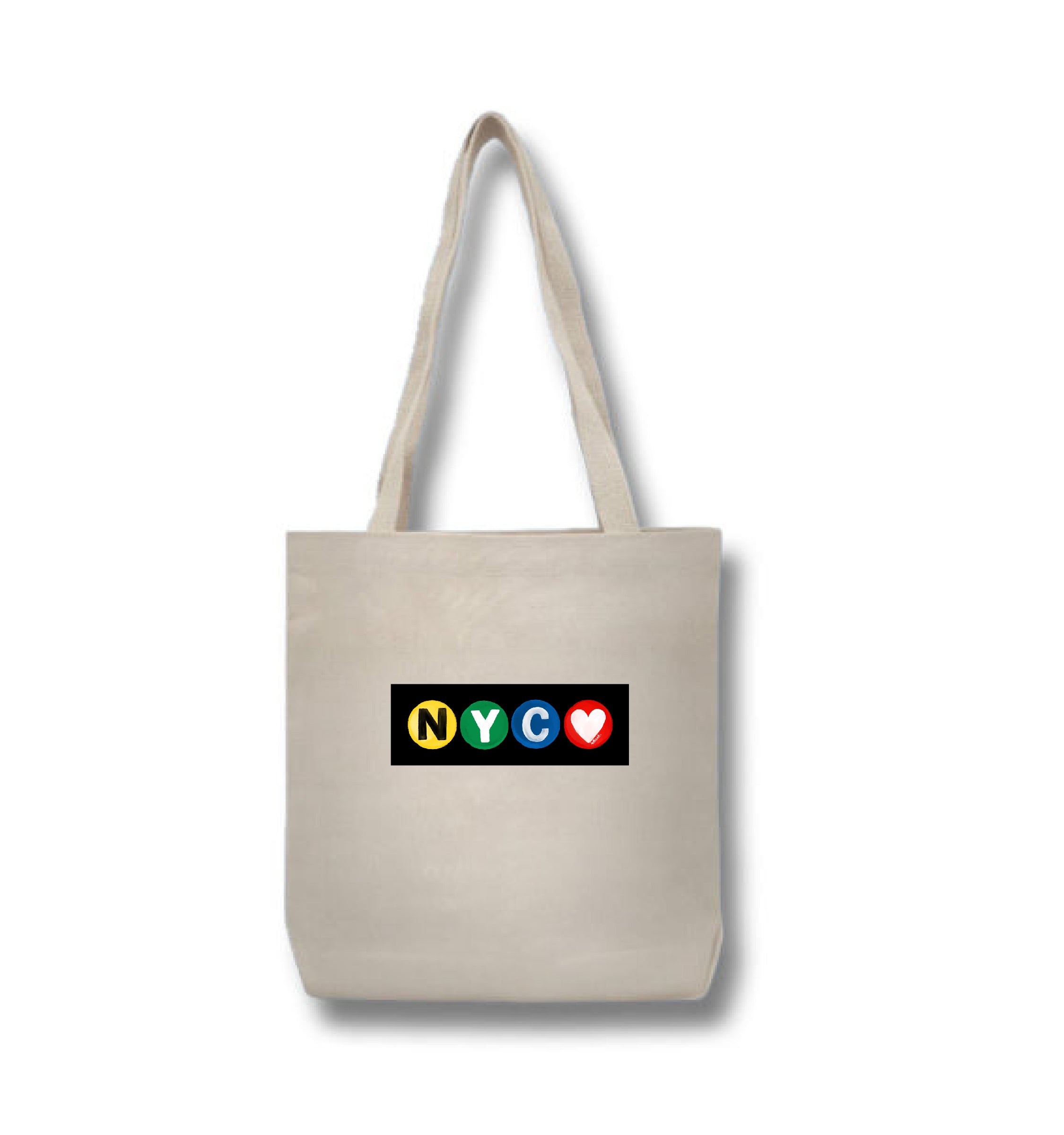 New York Love Subway Dots Tote Bag