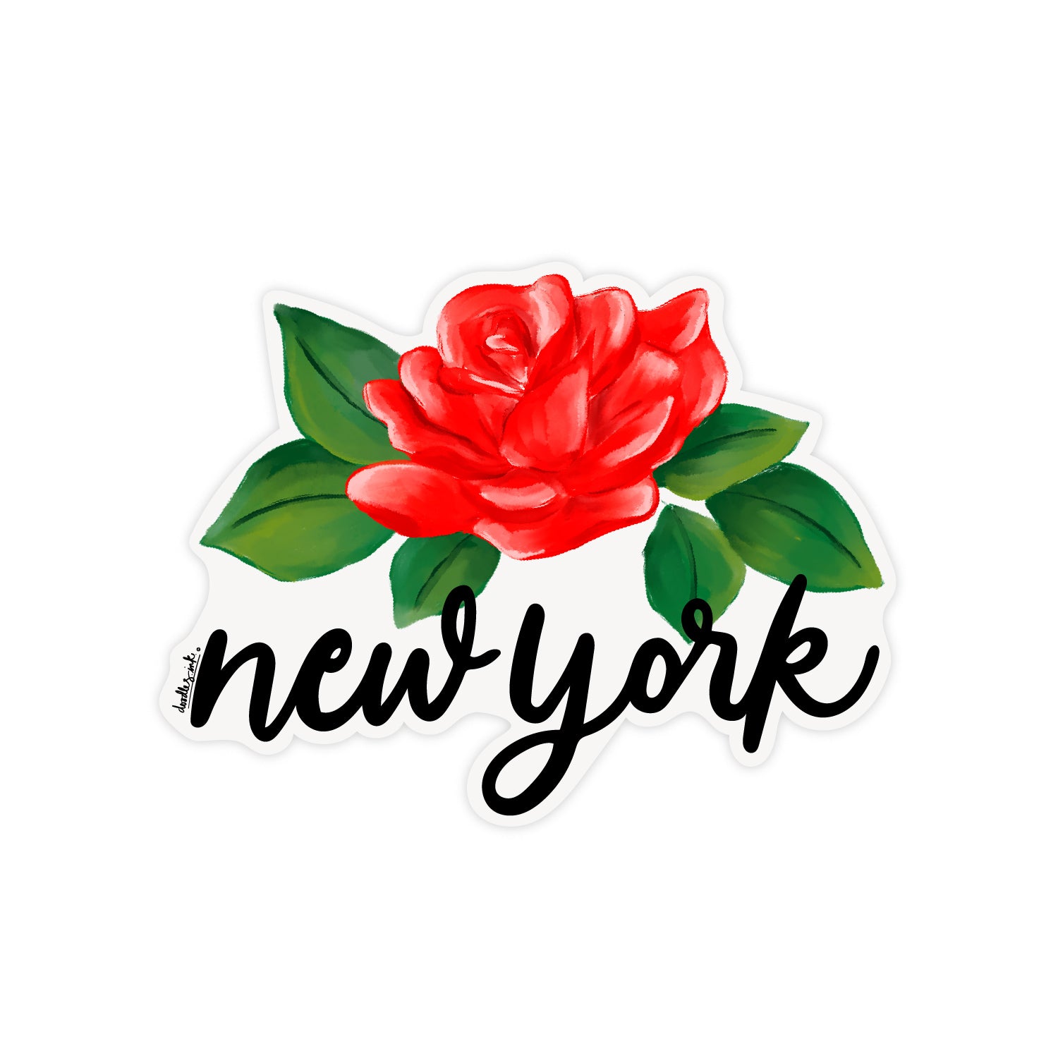 NY Rose Sticker