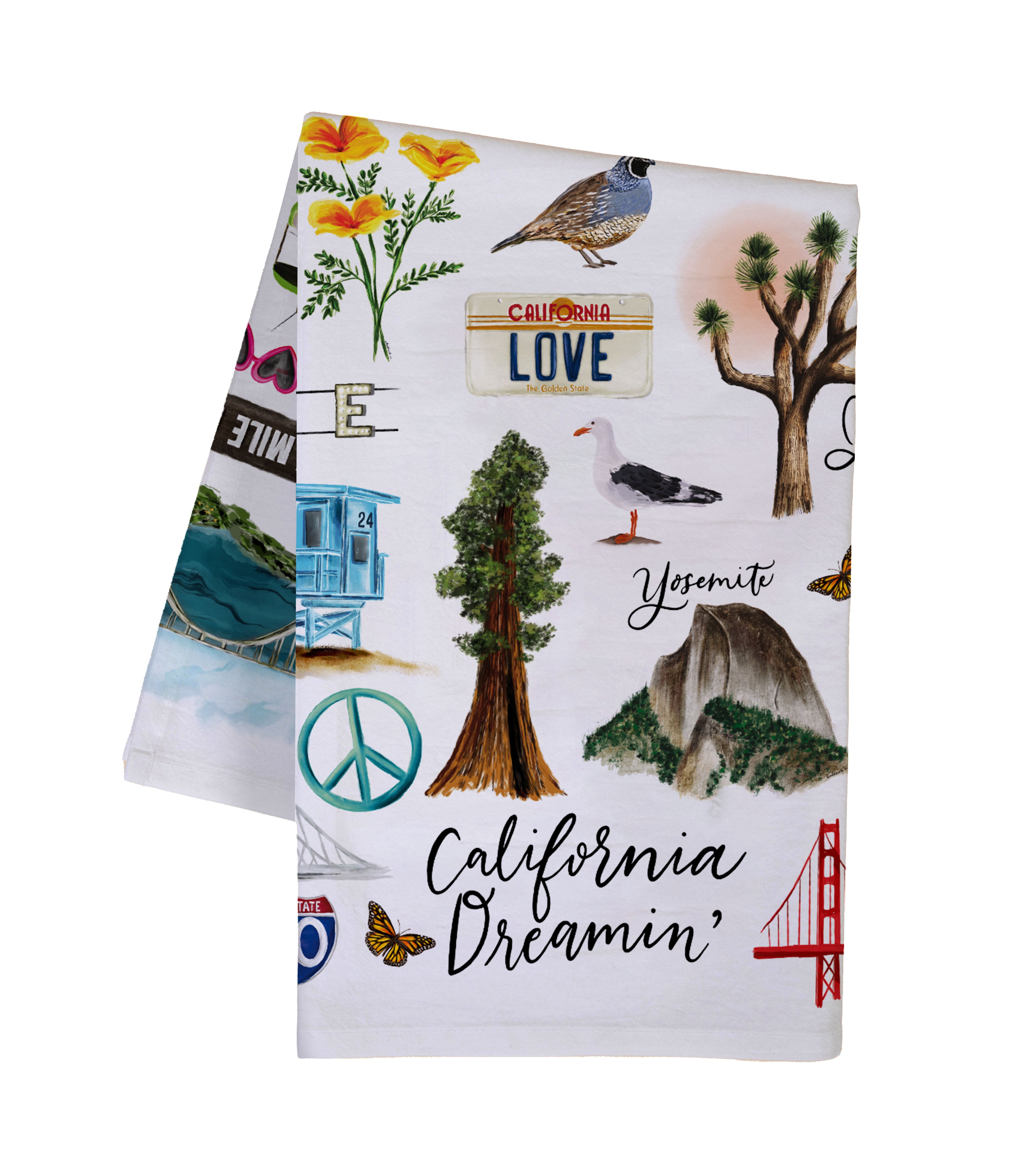 California Dreamin' Tea Towel