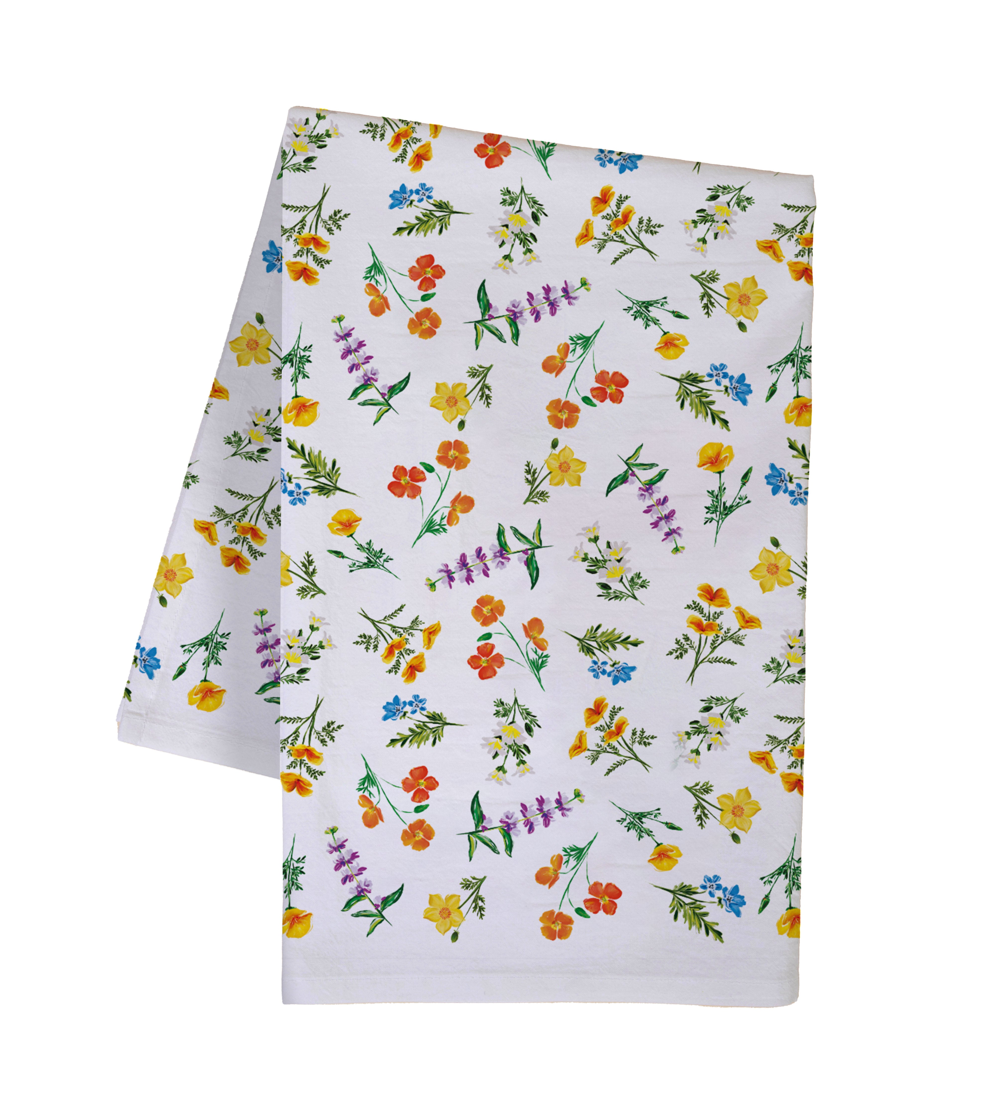 Ditsy Wildflowers Tea Towel