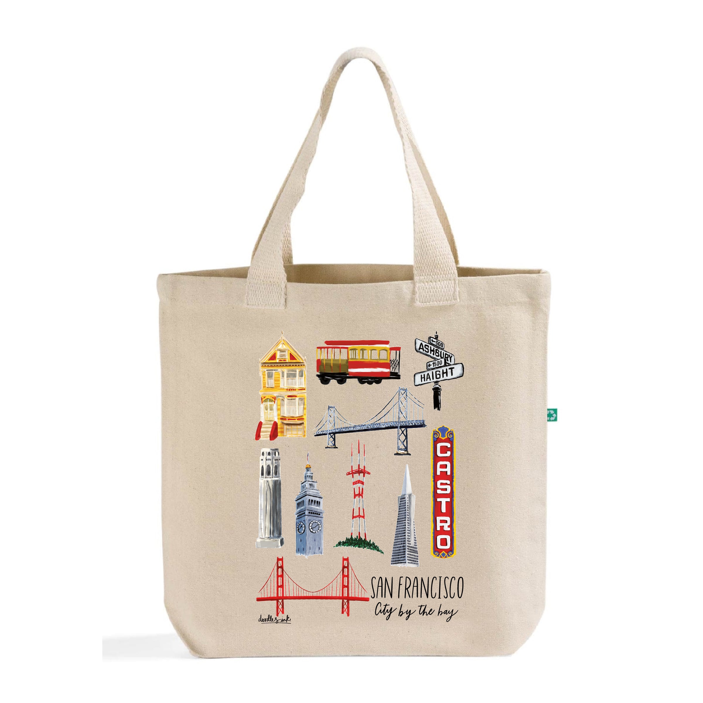 San Francisco Collage Tote Bag