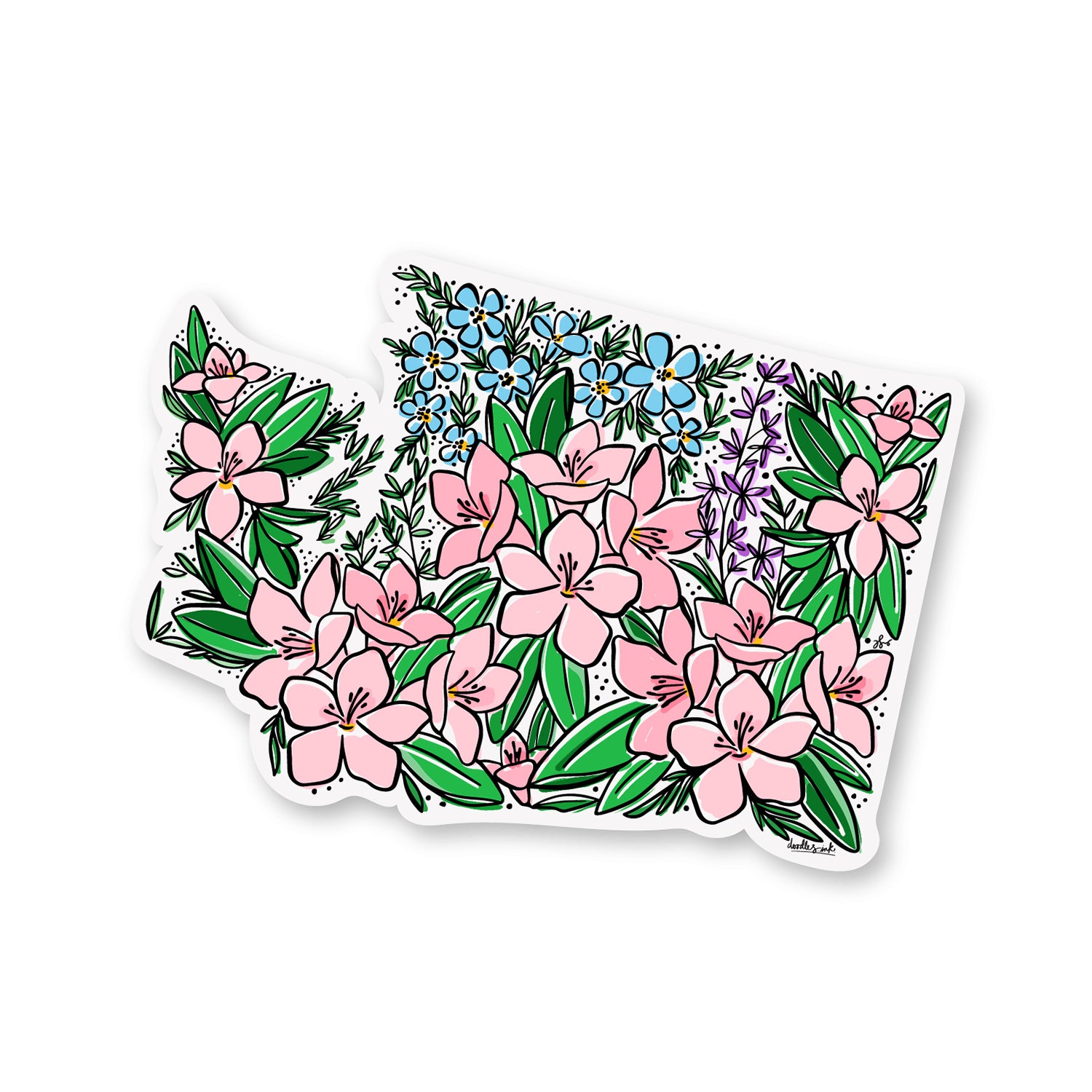 Washington Wildflowers Sticker