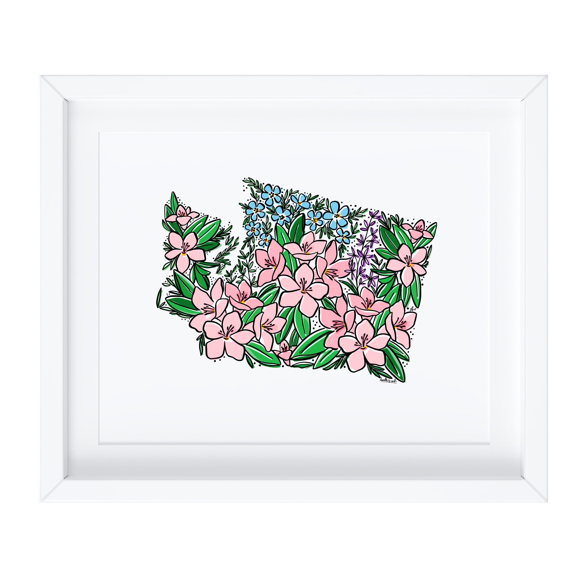 Washington Wildflowers Art Print