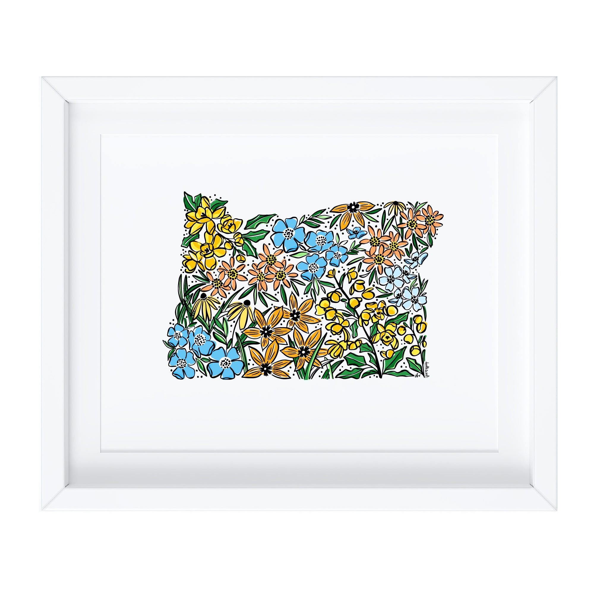 Oregon Wildflowers Art Print