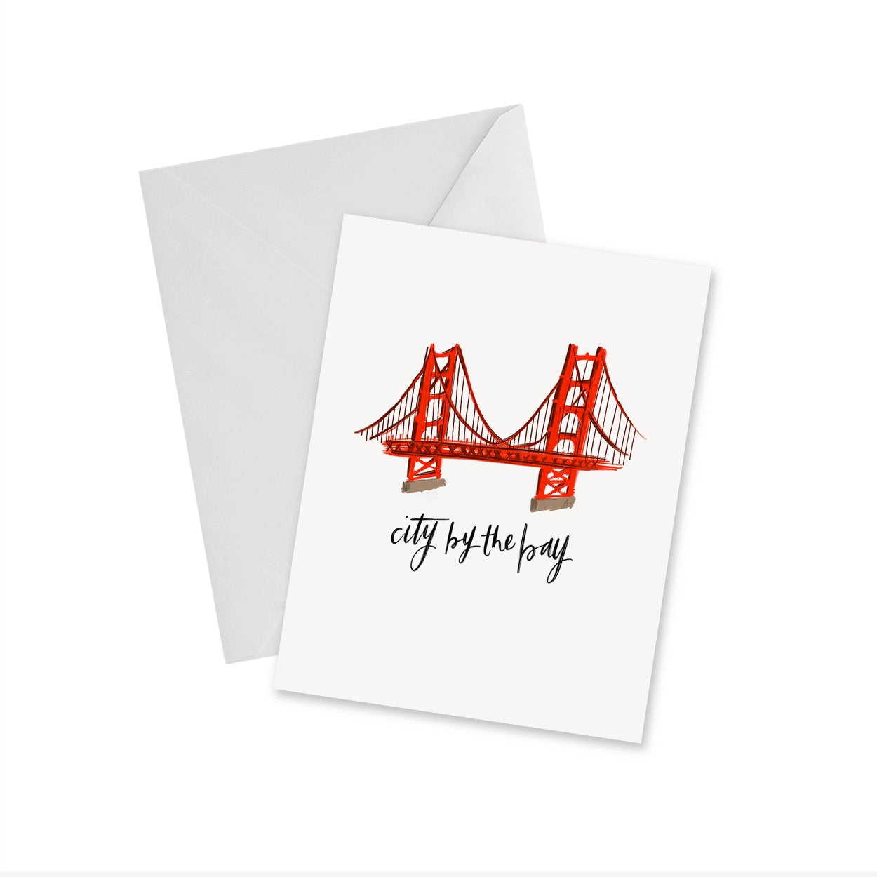 Golden Gate Bridge City by the Bay Notecard