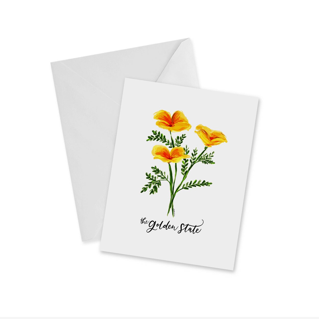 The Golden State Poppies Notecard