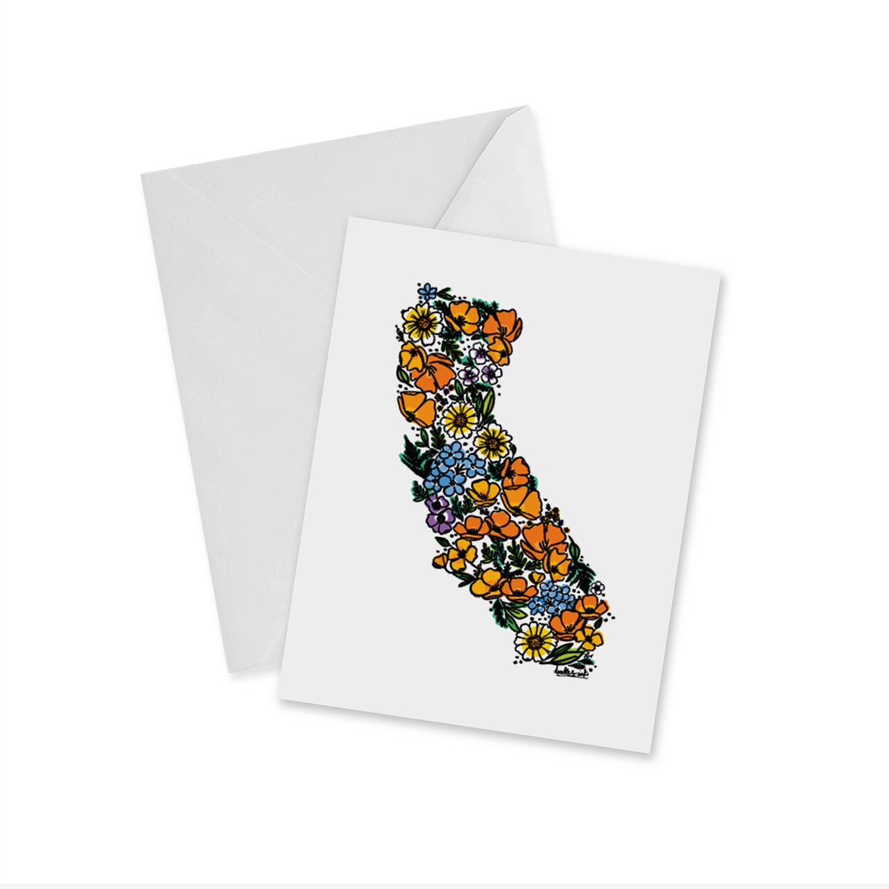 California Wildflowers Notecard
