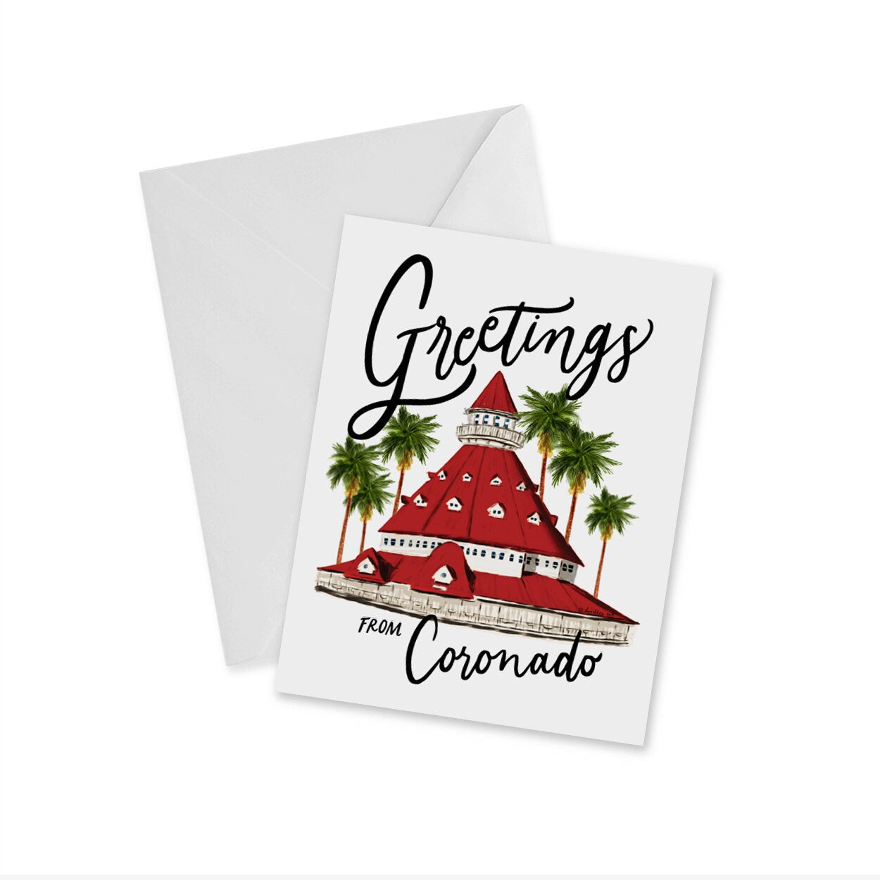 Greetings From Coronado Notecard