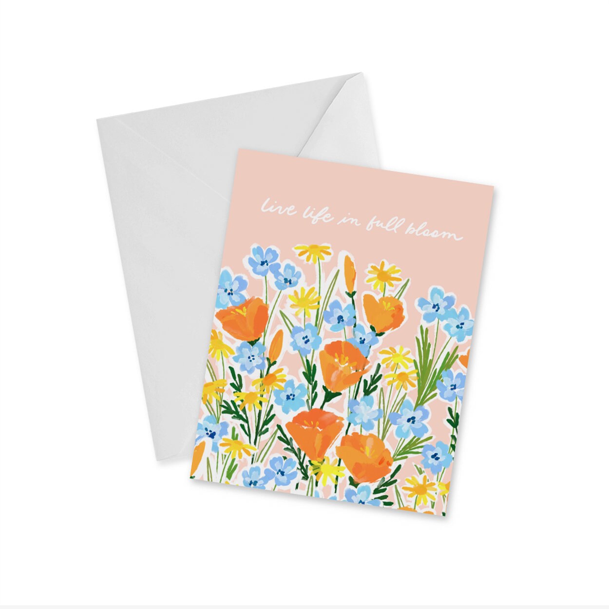 Live Life In Full Bloom Notecard