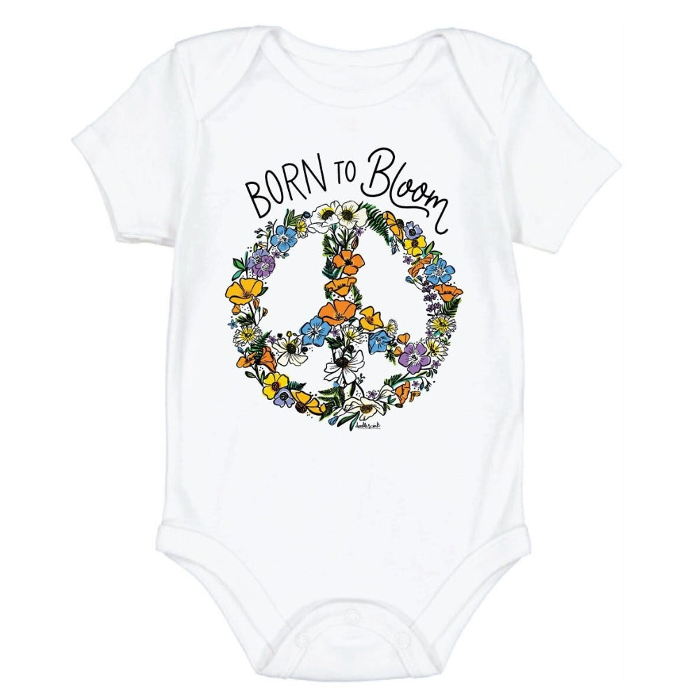 Born To Bloom Baby Bodysuit